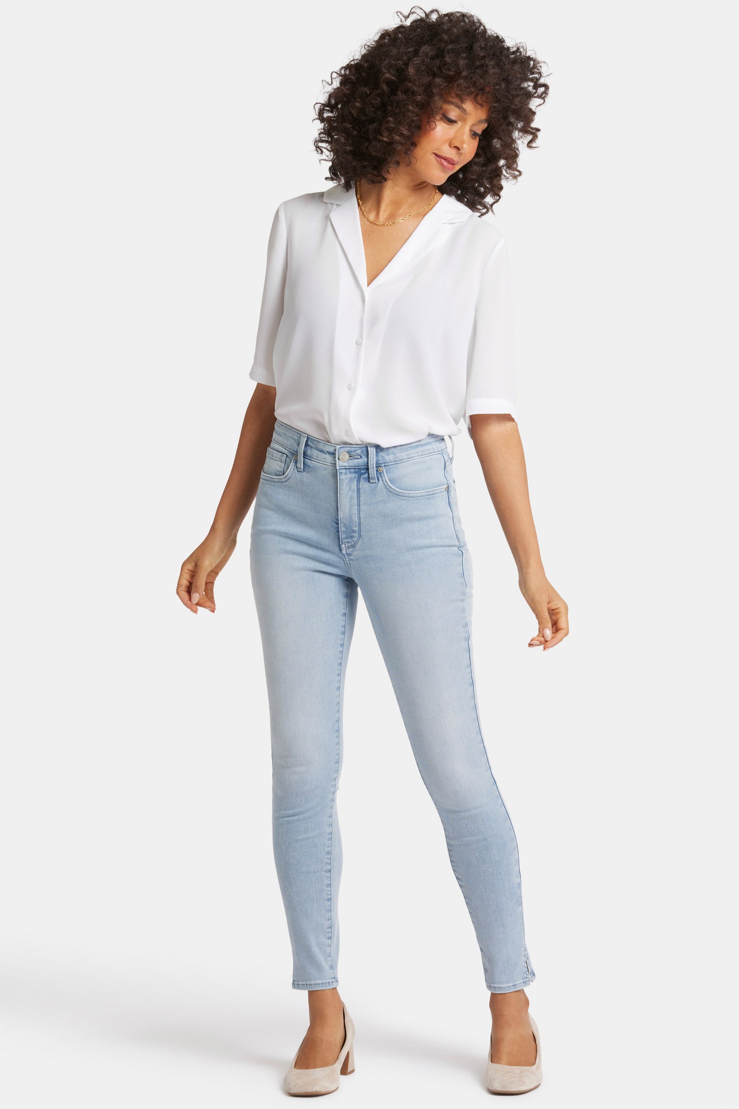 Curve Shaper™ Ami Skinny Jeans for Women - High Waist Stretch Denim Pants in Misty Ridge Wash | Perfect for Casual Outfits & Night Out Looks