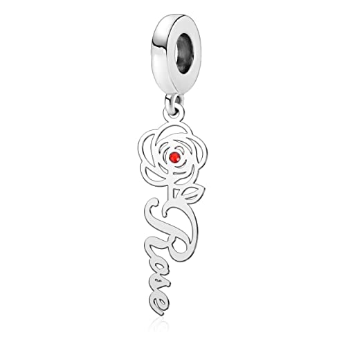 style_ Rose name charm