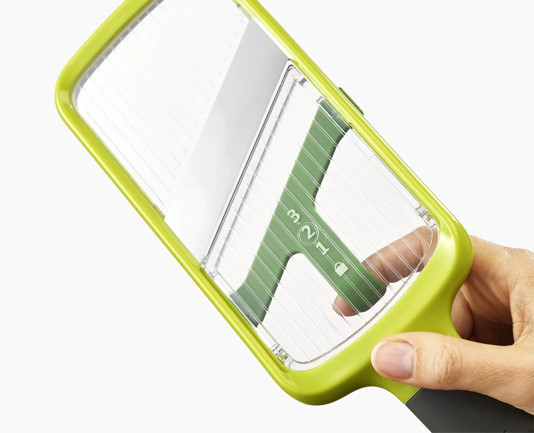 Premium Multi Grip Mandoline Slicer - Green | 5-in-1 Adjustable Vegetable Cutter for Kitchen | Perfect for Slicing, Dicing, Julienning & Grating Vegetables - Ideal for Salads, Meal Prep & Healthy Cooking