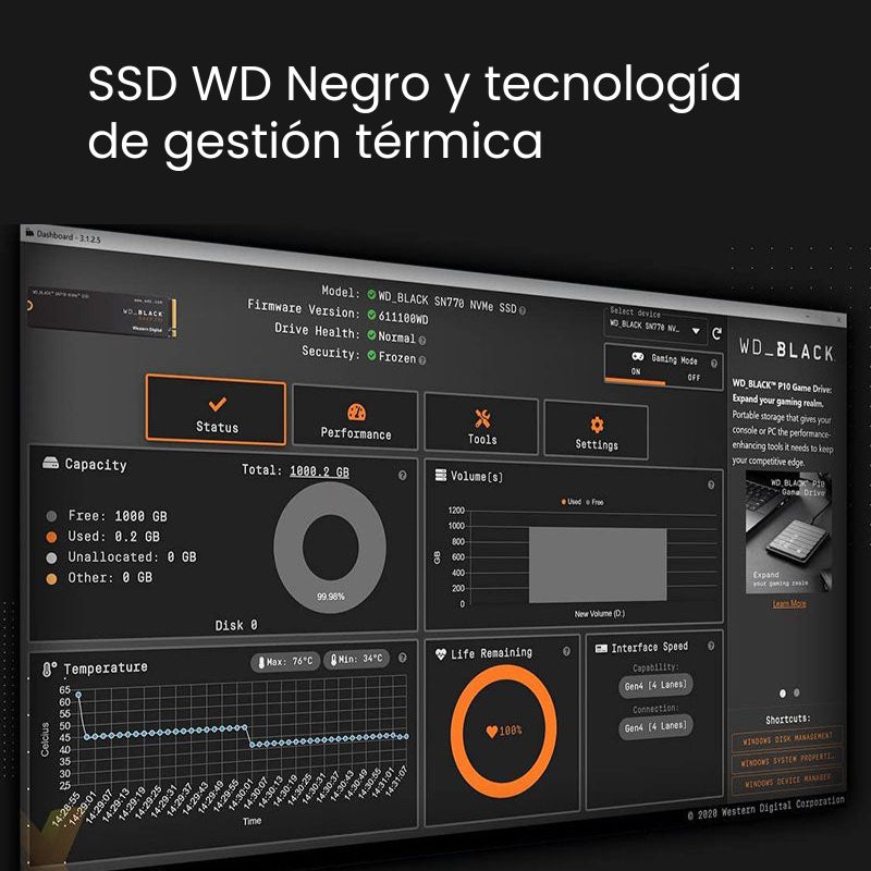 WD SN770 500GB NVMe SSD - Internal Solid State Drive, PCIe Gen4 x4, Up to 5150MB/s, Black - Perfect for Gaming, Video Editing & PC Performance Upgrade