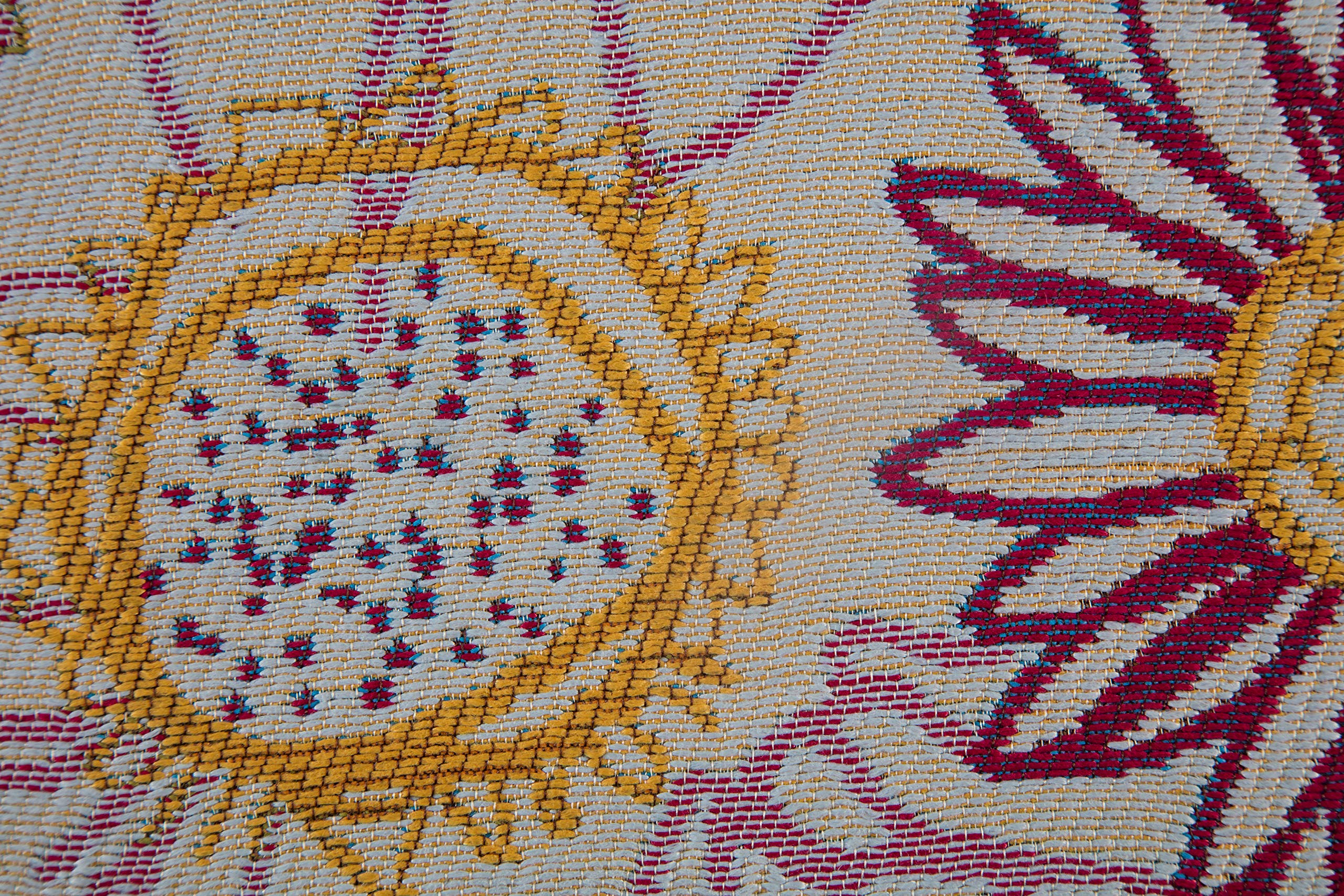 Premium Jacquard Woven Chair Mat with Anti-Slip Backing - 36