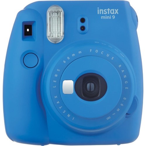 Fujifilm Instax Mini 9 Instant Camera in Cobalt Blue with 60-Pack Film & 14-Pc Deluxe Accessory Bundle - Perfect for Parties, Travel & DIY Photo Gifts