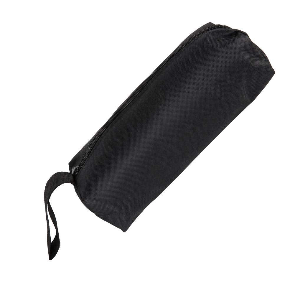 Heavy Duty Zipper Tool Pouch - Durable Construction & Electronics Organizer Bag for Artists, Travel Toiletries & Brush Storage - Perfect for DIY Projects, Work Tools & Travel Accessories (Black)