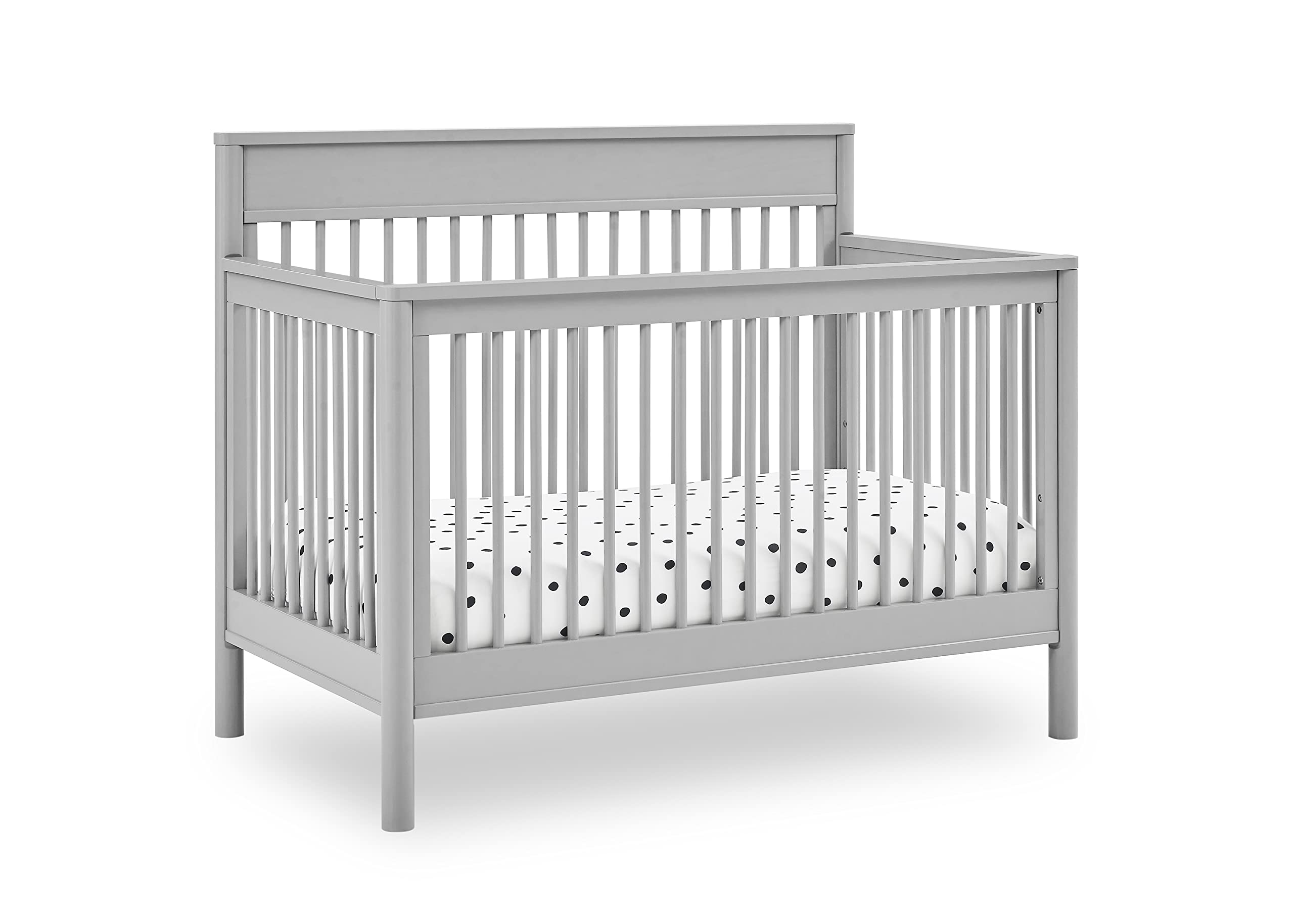 Delta Children 6-in-1 Convertible Crib - Grey | Nursery Bedroom Furniture | Baby Crib to Toddler Bed, Daybed & Full-Size Bed Conversion | Safe & Durable for Newborn to Teen Years