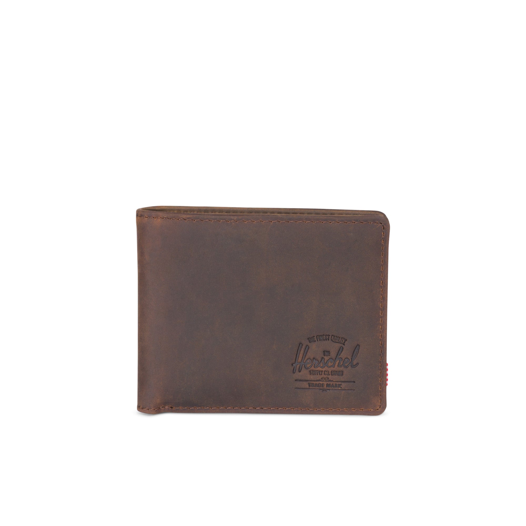 Herschel Hank Wallet - Genuine Brown Leather Nubuck Bifold Wallet for Men - Perfect for Everyday Carry, Travel & Business Use