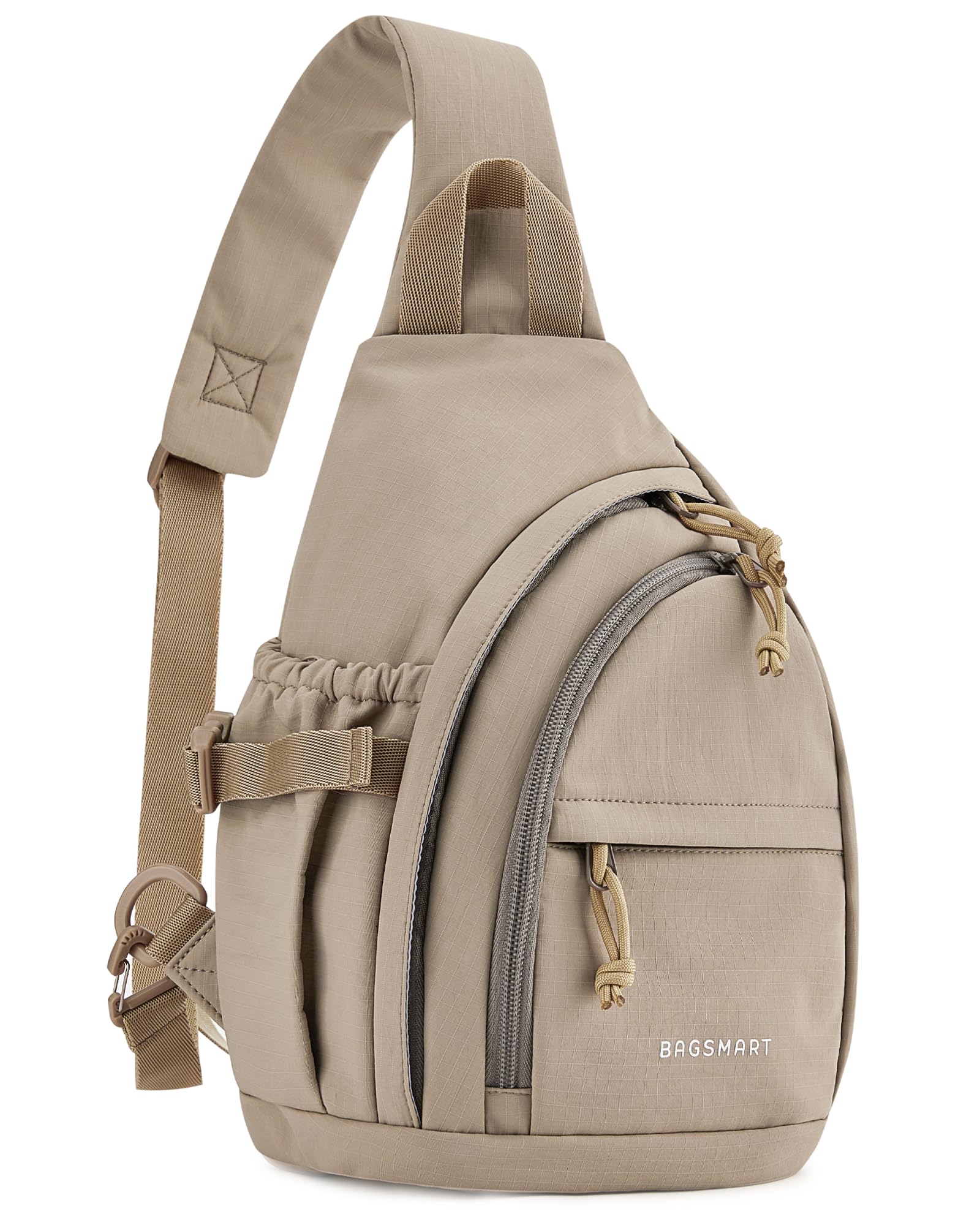 BAGSMART Small Crossbody Sling Backpack for Women & Men - Lightweight Travel Daypack, Casual Chest Bag with USB Charging Port - Perfect for Hiking, Commuting, and Daily Use