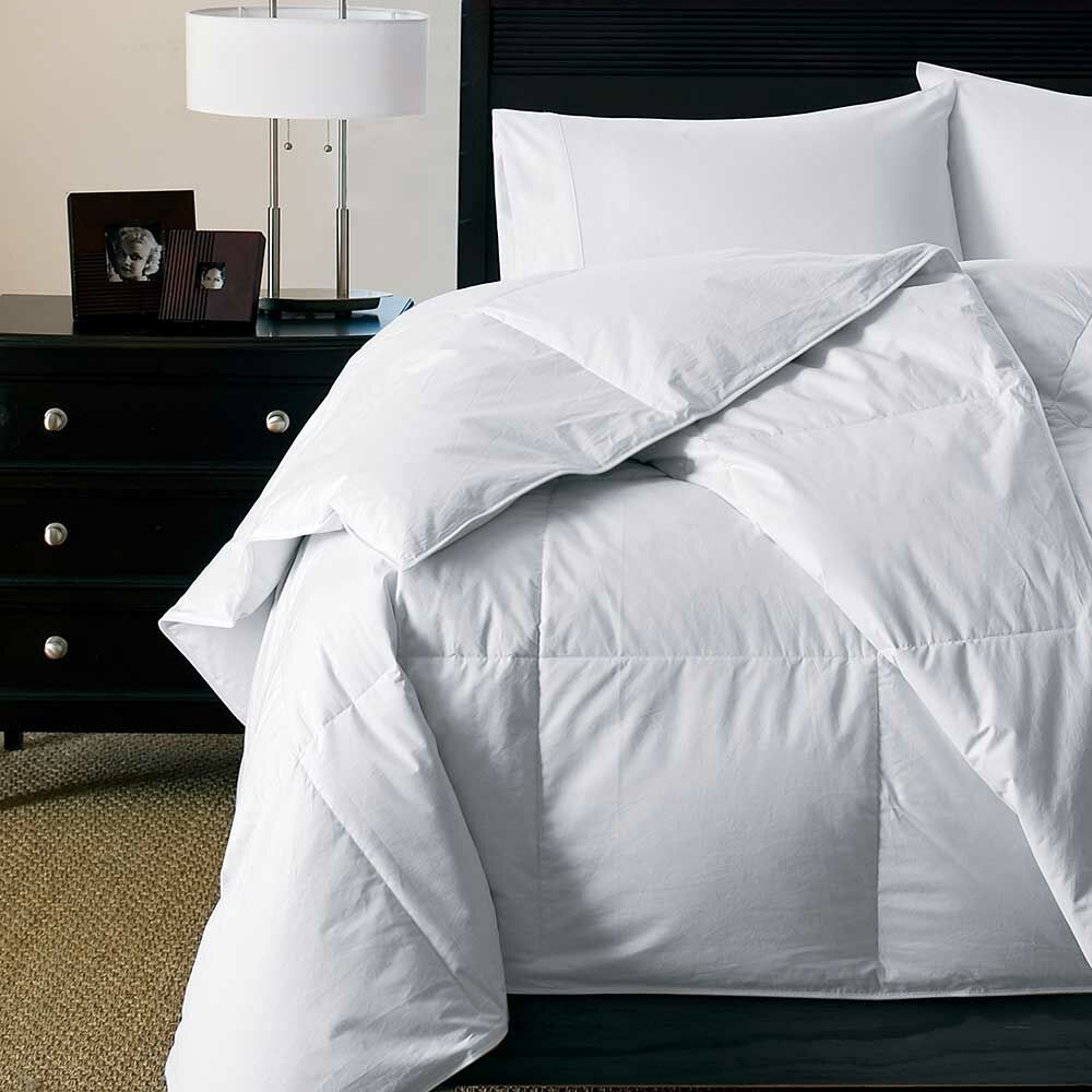 Premium White Goose Down Duvet Insert - Midweight All-Season Comforter for Bedroom, Hotel & Guest Room Luxury Bedding