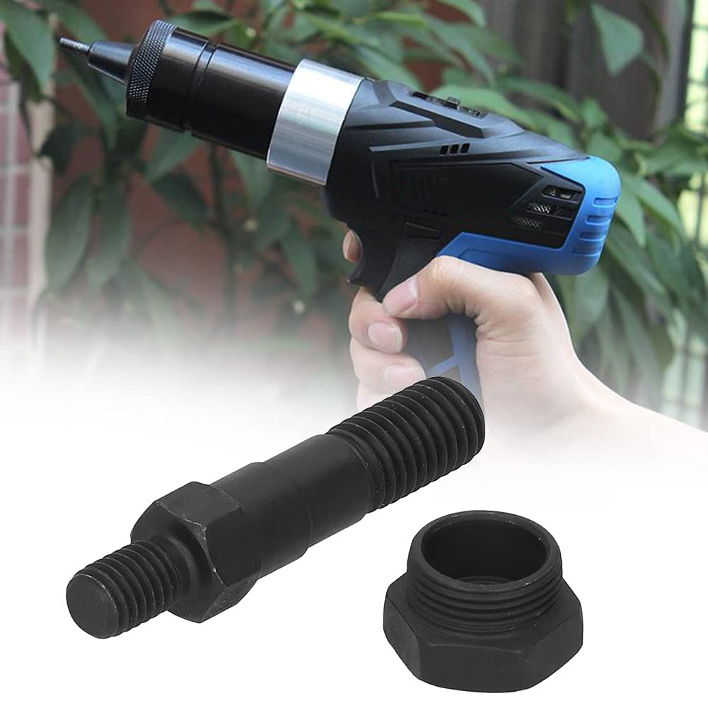 M10 Rivet Nut Gun Tip - 1 Piece Mandrel & Nose Piece Replacement for Manual Rivet Nut Tool | Durable Black Industrial Spare Part | Perfect for Metal Fabrication, Automotive Repair & DIY Projects