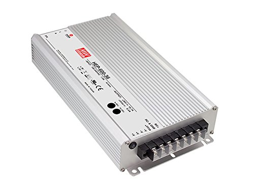 MEAN WELL HEP-600-54 600W Single Output Switching Power Supply - 54V 11.1A AC/DC Converter - Reliable Power Source for LED Displays, Industrial Equipment & Telecom Systems