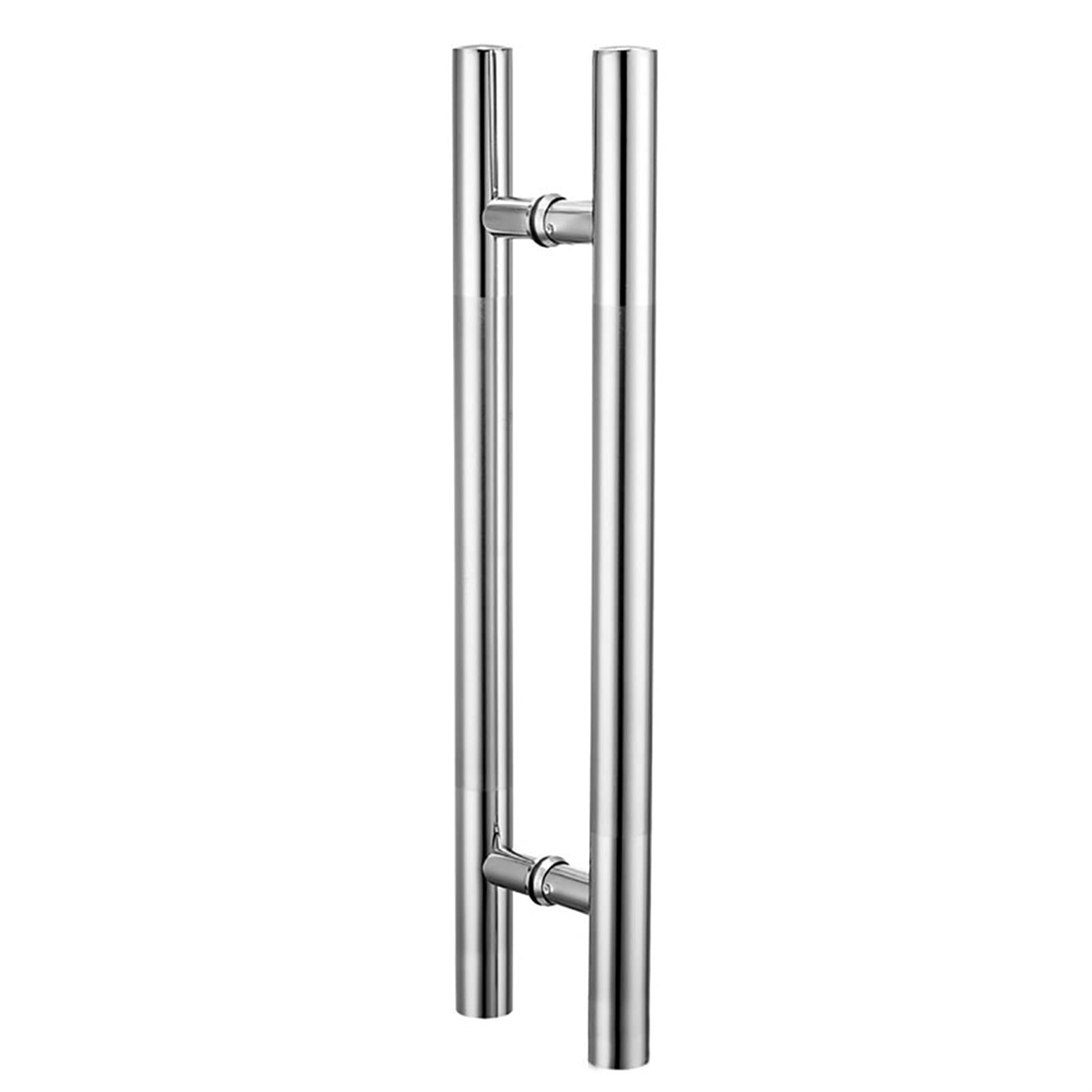 Stainless Steel Gate Handles for Indoor & Outdoor Use - Push Pull Door Handle for Glass, Wooden & Sliding Doors - Heavy Duty Hardware Accessories (500×300mm) - Perfect for Home, Office & Commercial Entrances
