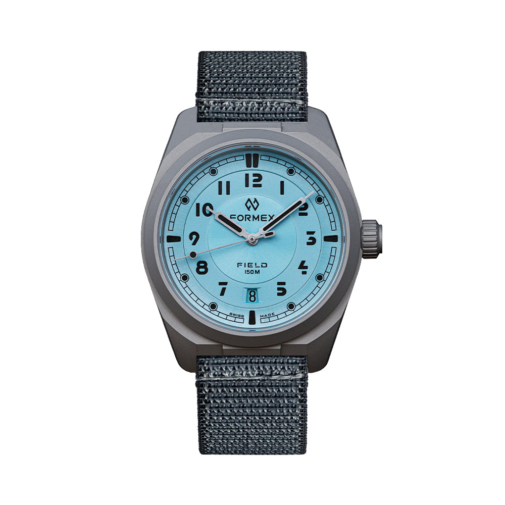 Field Automatic Gen 2 Smartwatch - Ice Blue 40mm Stainless Steel Case with Blue Sport Band | Perfect for Fitness Tracking, Outdoor Adventures & Everyday Wear