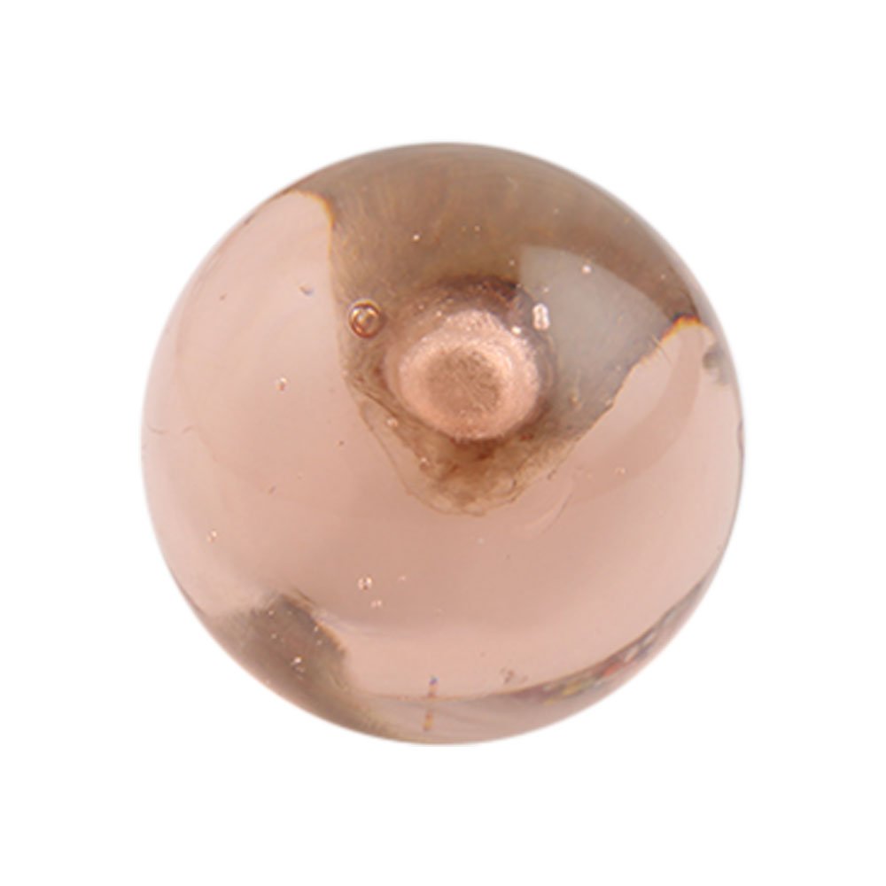 16 Pack Round Glass Pink Drawer Knobs - Elegant Kitchen Cabinet Hardware & Dresser Pulls - Decorative Luxury Chest Handles for Bedroom, Bathroom & Office Furniture (Set of 16)
