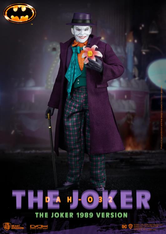 Beast Kingdom Dynamic 8ction Heroes 1/9 Scale DC Comics Batman 1989 The Joker Collectible Figure DAH-032 - Perfect for Display, Gifts & DC Fans Collection