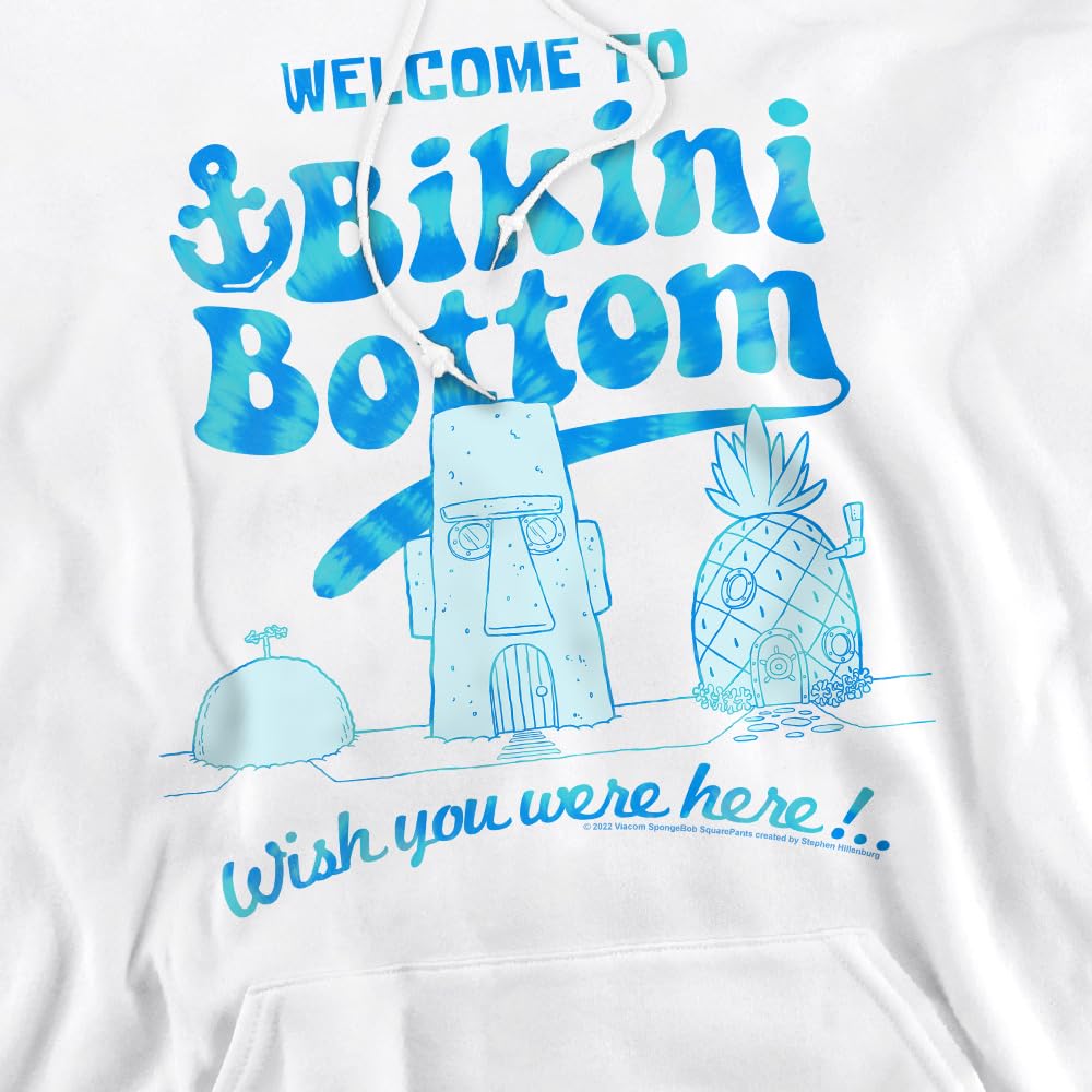 Popfunk Classic Spongebob Bikini Bottom Welcome Unisex Hoodie - Soft Pullover Sweatshirt for Men & Women - Perfect for Casual Wear, Cosplay & Spongebob Fans