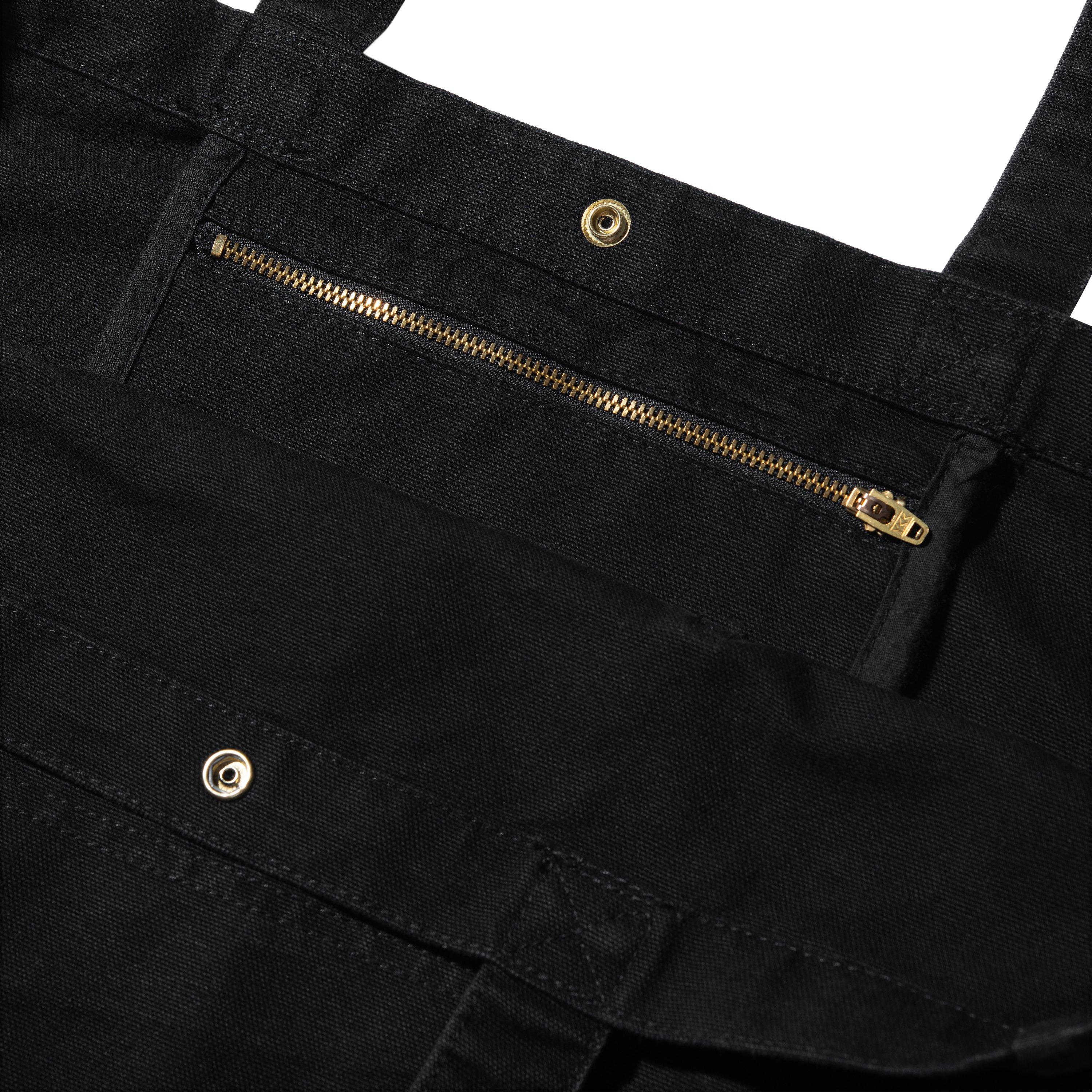 Bayfield Tote Bag - Premium Black Stone Washed Cotton Tote for Women - Perfect for Shopping, Beach, Work & Everyday Use