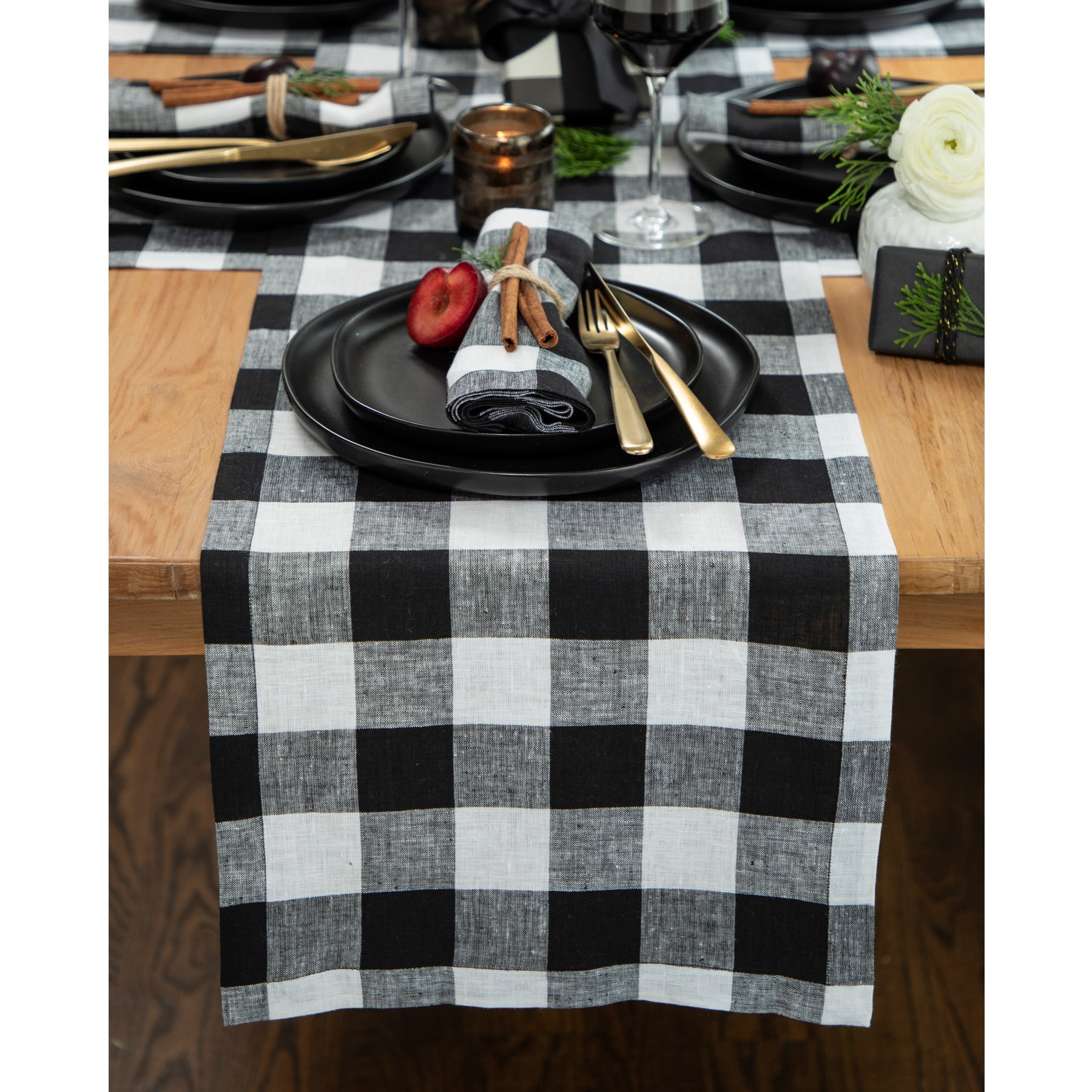 Buffalo Check Table Runner - Classic Red and Black Plaid Table Decor for Christmas, Thanksgiving & Farmhouse Dining - Perfect for Holiday Parties & Rustic Home Decor