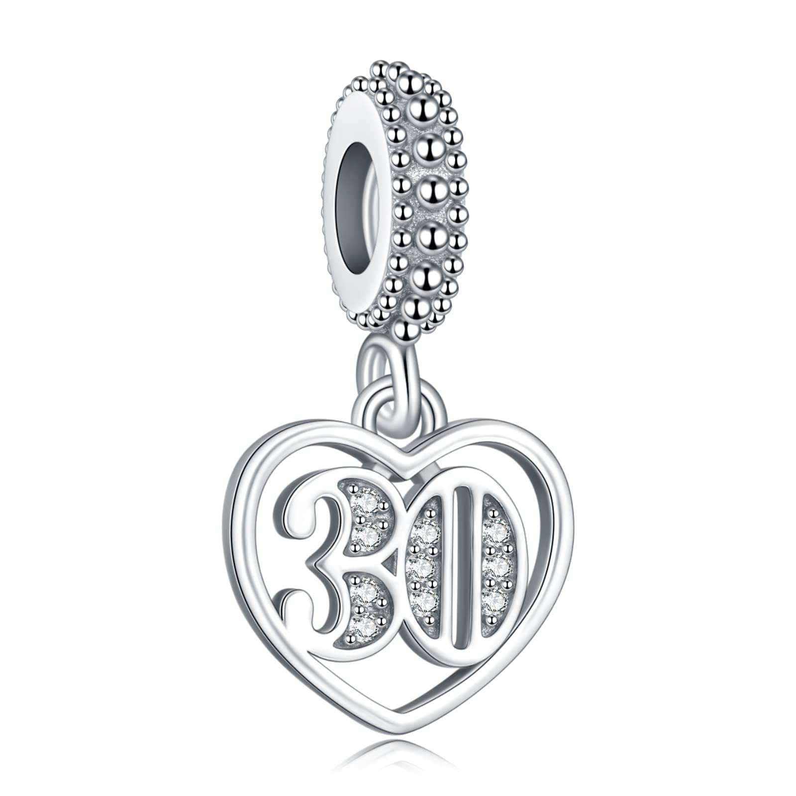 925 Sterling Silver Heartbeat Charm Pendant - Mom Love Jewelry Gift for Bracelets & Necklaces | Perfect for Christmas, Valentine's Day, Mother's Day | Gifts for Women, Girls, Wife, Daughter | Everyday Wear, Special Occasions, Romantic Surprises