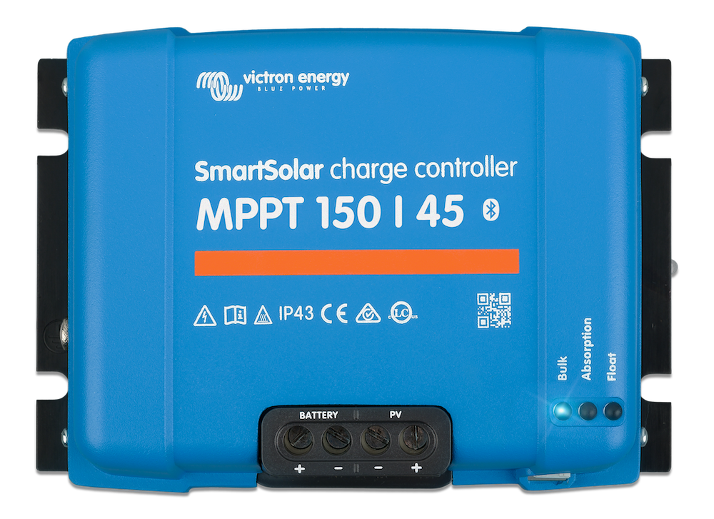 SmartSolar MPPT 150/45 Charge Controller - 12V/24V/48V 45A Solar Regulator for RV, Boat & Off-Grid Power Systems | Efficient Solar Panel Charging Solution