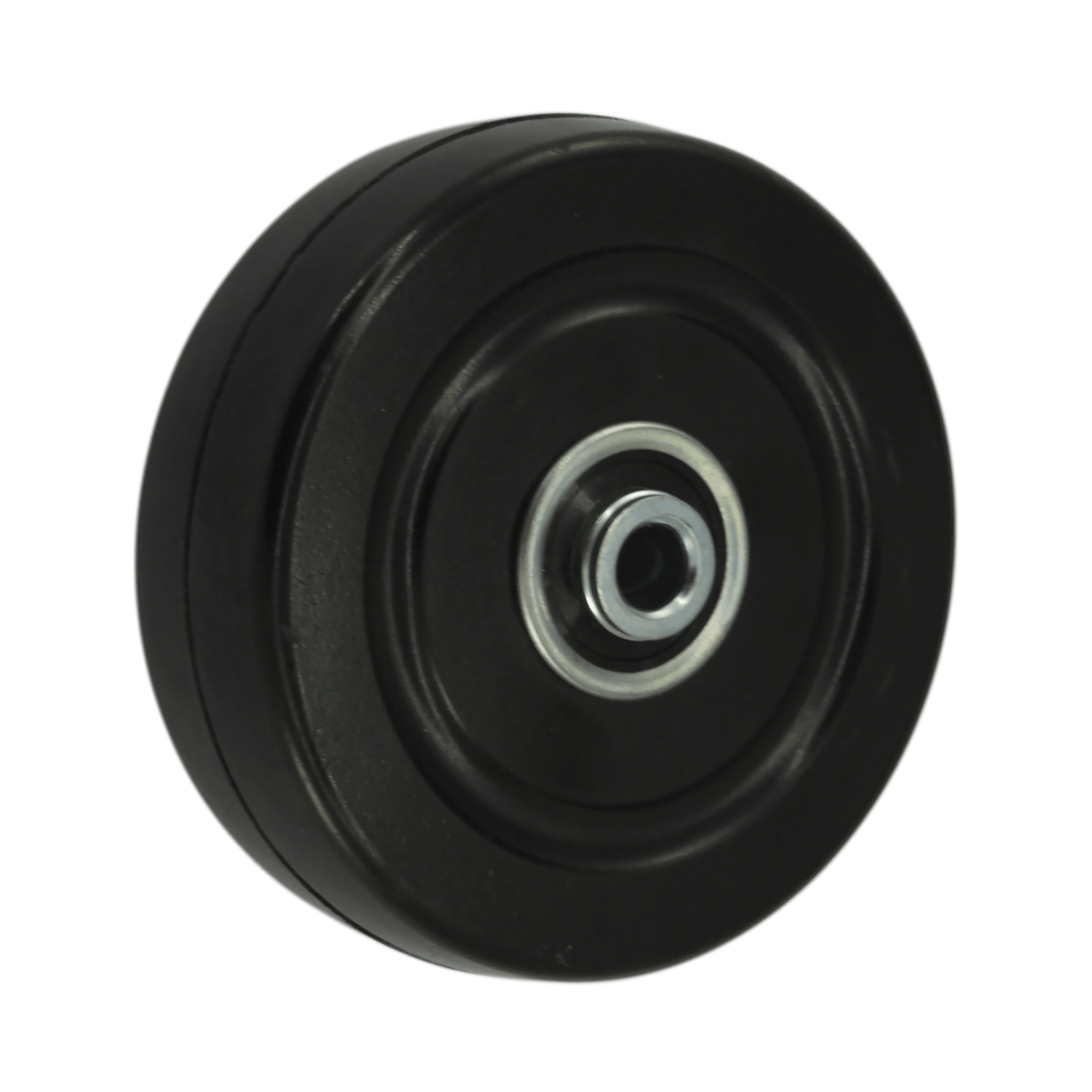 4 x 1 1/4 Inch Heavy Duty Hard Rubber Wheels - 350 lbs Load Capacity per Wheel - Perfect for Carts, Hand Trucks, and Industrial Equipment