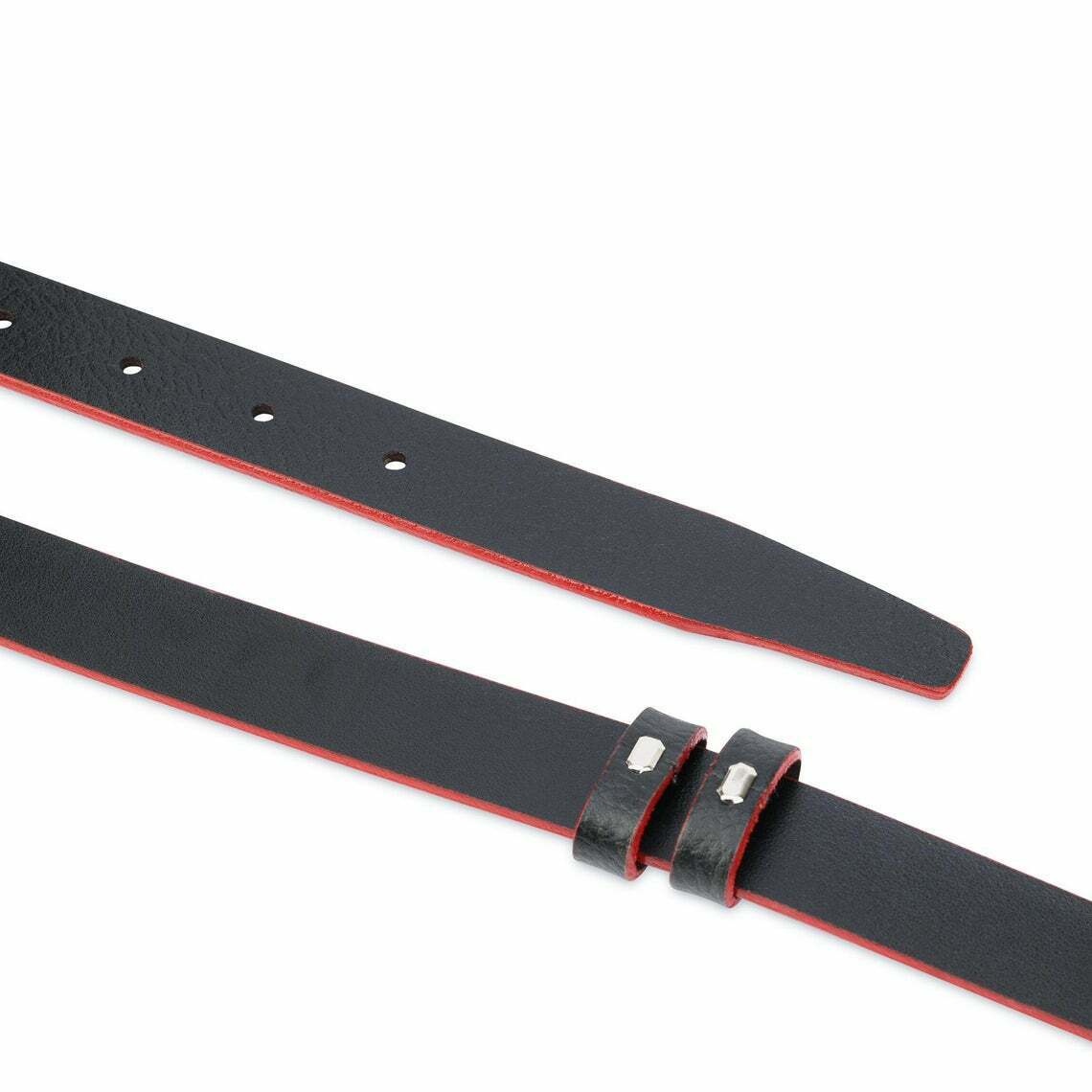 1 Inch Black Leather Belt Strap Replacement for Montblanc - Slim Narrow Design for Men & Women - Perfect for Office, Formal Events & Everyday Wear