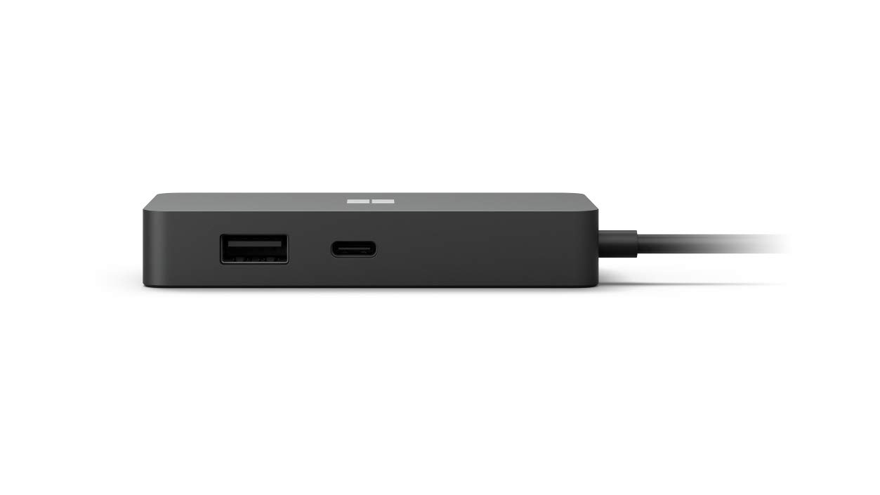 Microsoft USB-C Travel Hub - 7-in-1 Portable Adapter with 4K HDMI, USB 3.0, Ethernet & PD Charging - Perfect for Business Travel, Remote Work & Home Office Connectivity