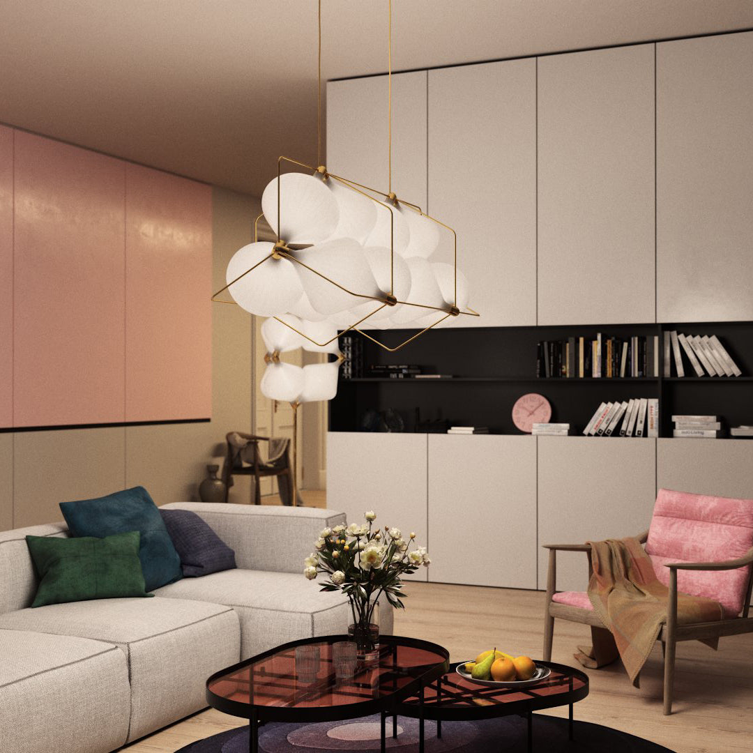 Stylish Clover Pendant Lamp - Modern 4-Leaf Clover Design Ceiling Light Fixture for Kitchen Island, Dining Room & Bedroom Decor