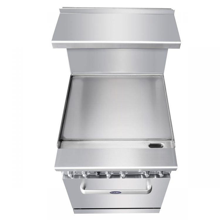 Atosa AGR 24G 24-Inch Commercial Gas Range with Griddle - LP Gas - Perfect for Restaurants, Food Trucks & Catering Businesses