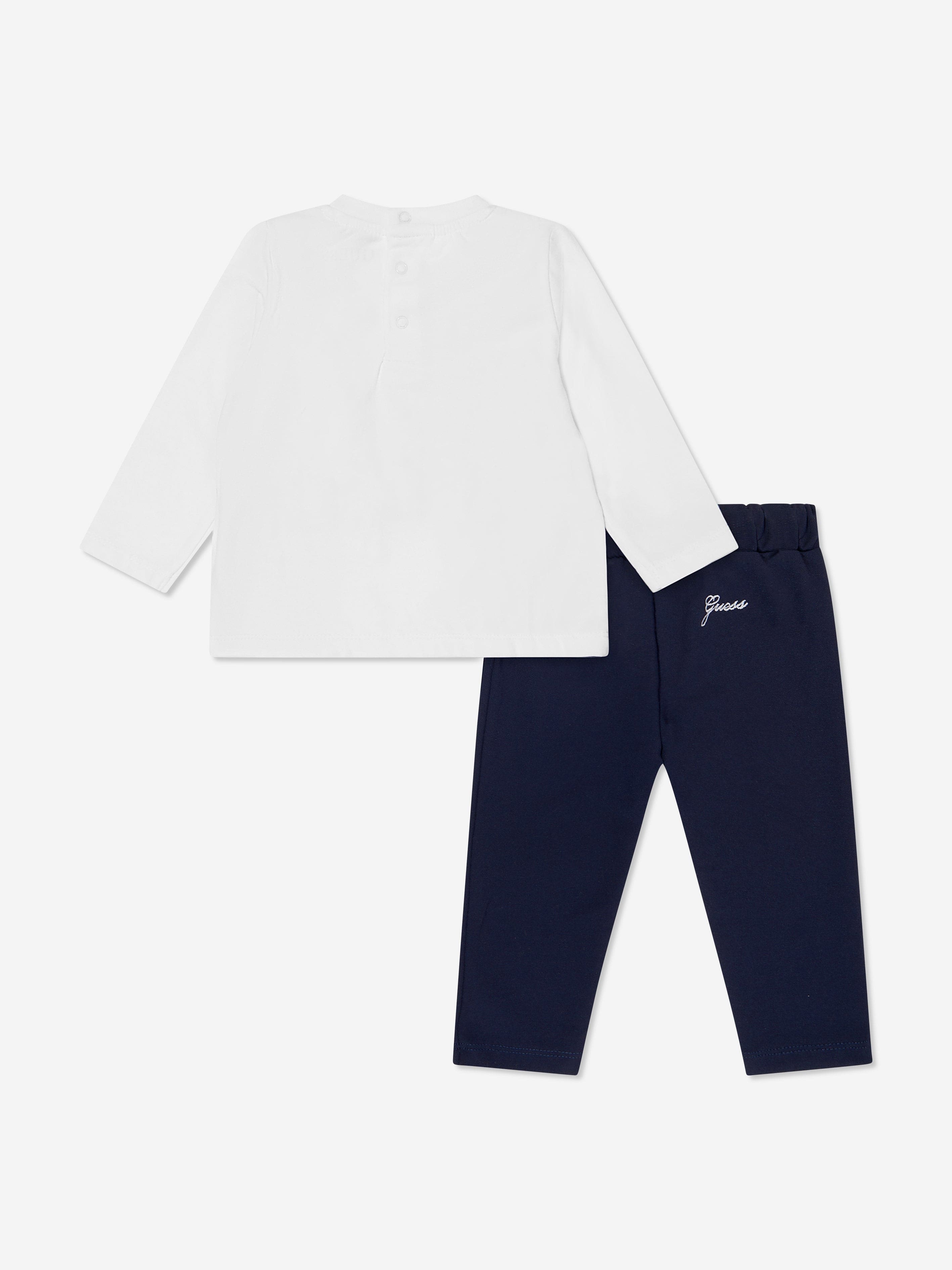**Adorable Baby Boys' Cotton T-Shirt & Pants Set - White | Soft & Comfortable Outfit for Newborns, Infants & Toddlers | Perfect for Playtime, Photos & Special Occasions**