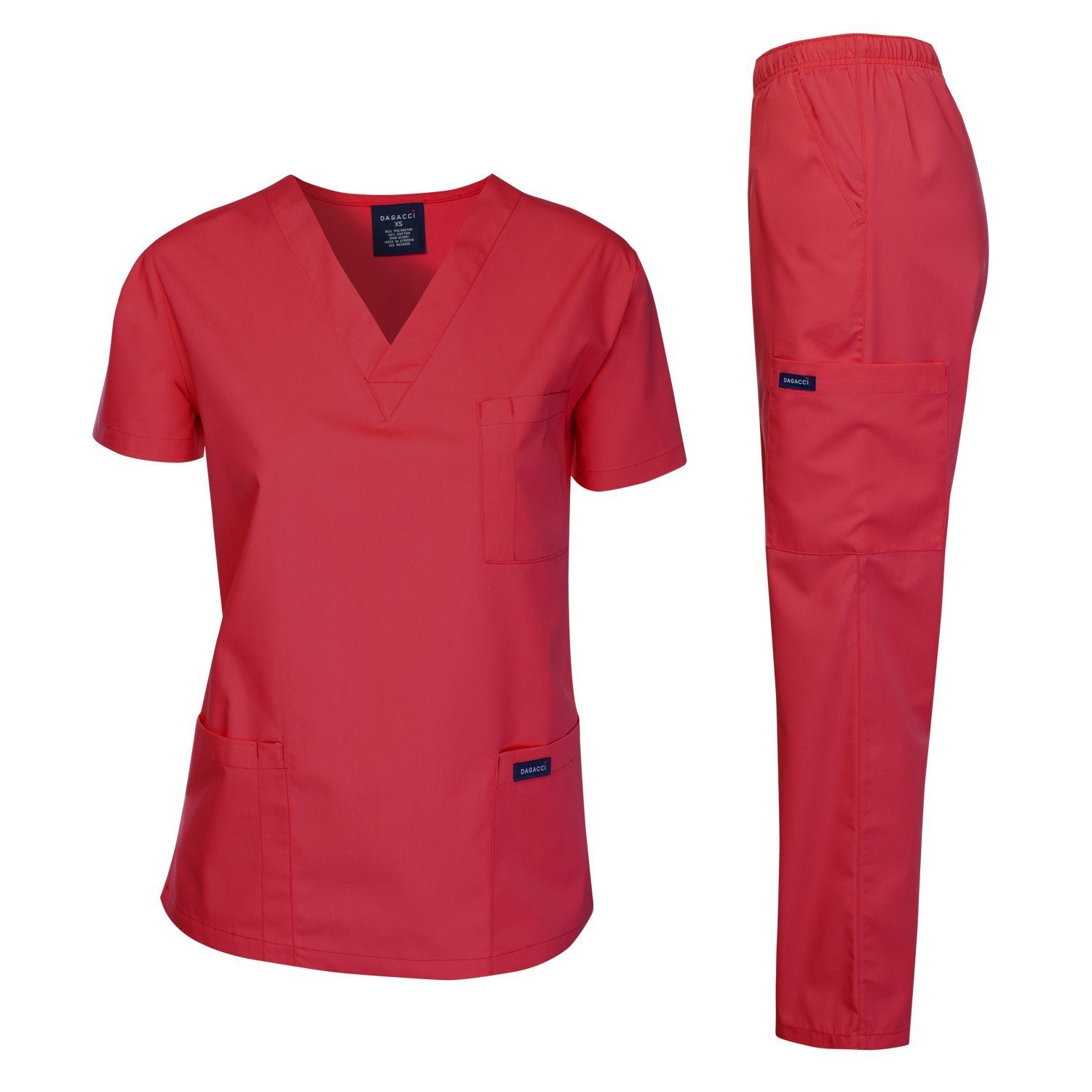 Dagacci Medical Scrubs Set for Women & Men - Comfortable Scrubs Top & Pants for Nurses, Doctors & Healthcare Professionals | Perfect for Hospitals, Clinics & Medical Work