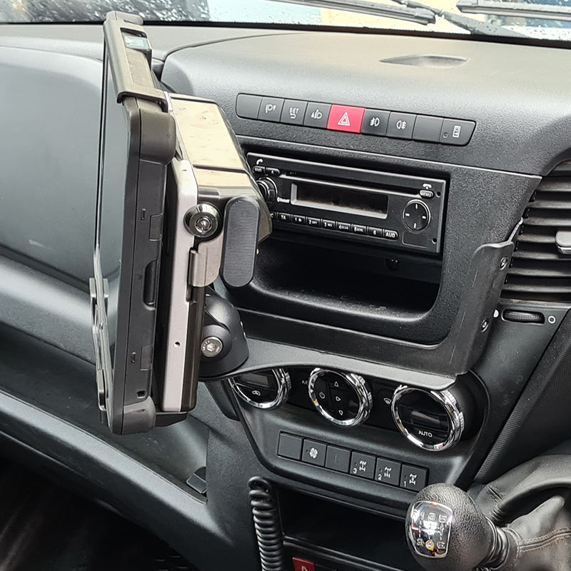 Industrial Evolution InDash Mount for Iveco Daily (2018+) - Secure Car Phone Holder for Hands-Free Navigation & Calls - Perfect for Truckers & Delivery Drivers