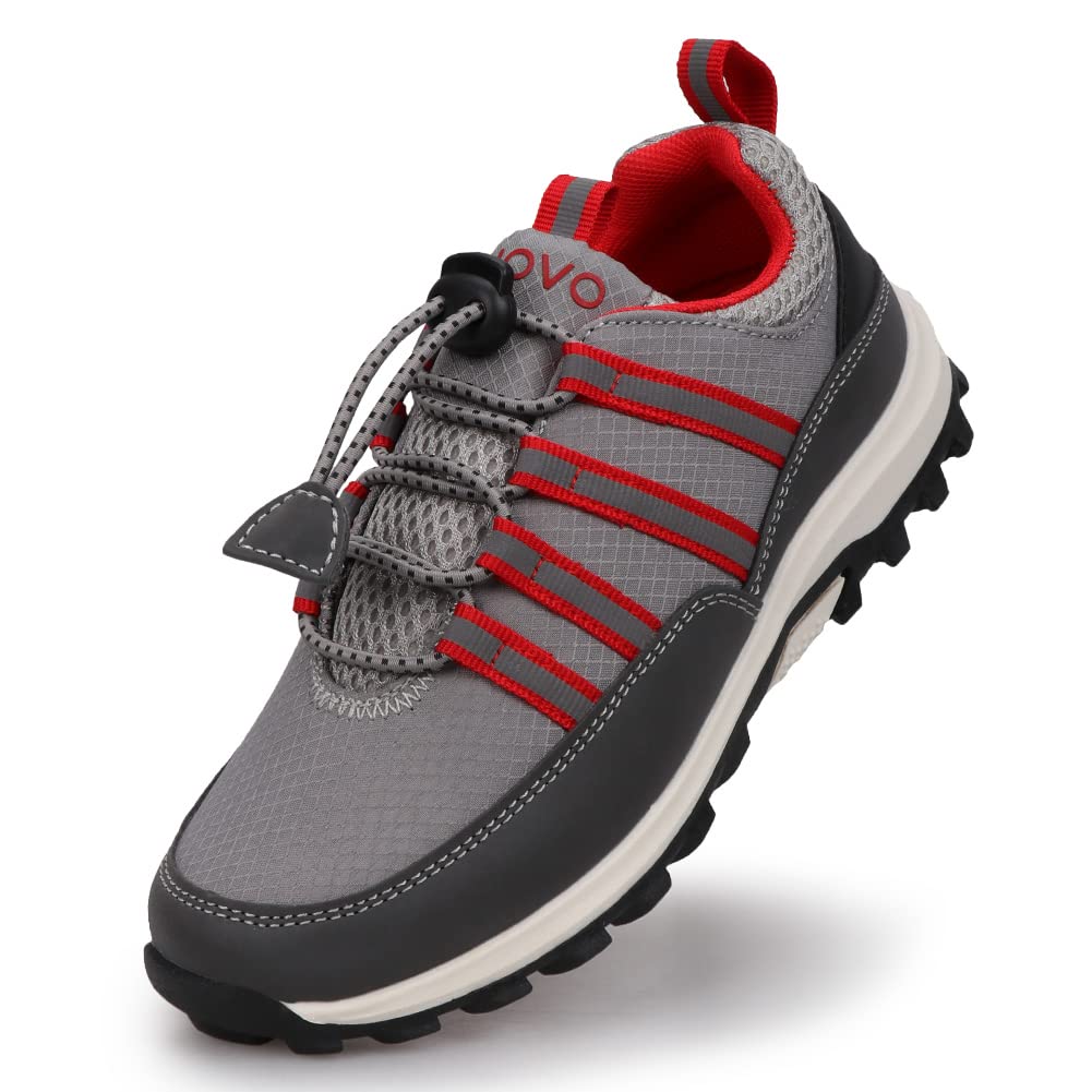 **UOVO Boys Sneakers - Lightweight Running, Tennis & Hiking Shoes for Kids - Non-Slip Comfortable Athletic Outdoor Shoes for Little & Big Boys - Perfect for School, Sports & Playtime**