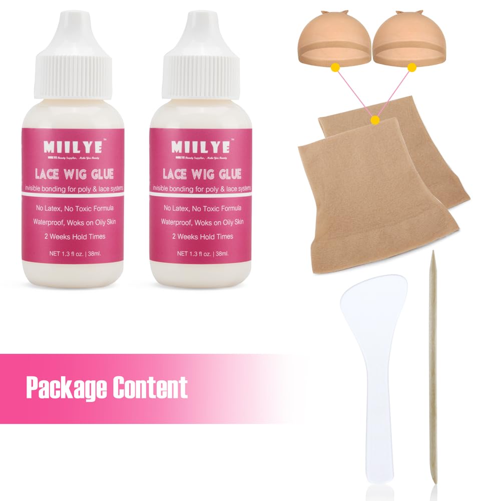 Wig Adhesive Glue - Invisible Waterproof Hair Replacement Bonding Glue for Lace Front Wigs, Toupees & Hairpieces | Light Hold, Long Lasting | Perfect for Daily Wear, Cosplay & Hair System Maintenance