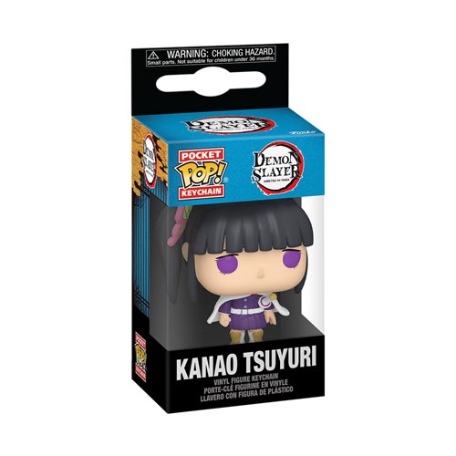 Demon Slayer Anime Kanao Tsuyuri Pocket Pop! Vinyl Keychain - Cute Collectible for Backpacks, Keys & Cosplay Accessories