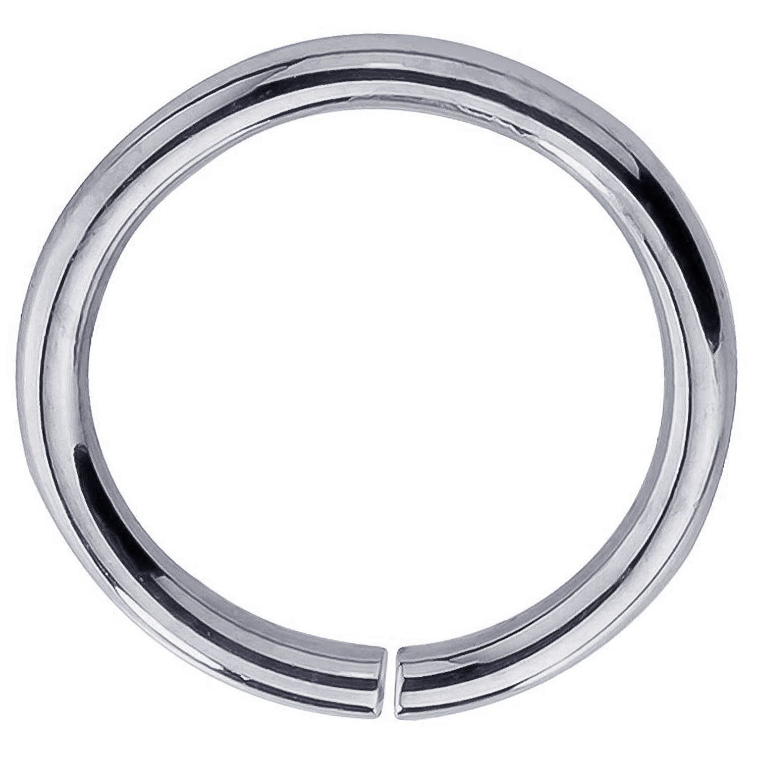 14K White Gold Seamless Nose Hoop & Cartilage Earring for Sensitive Ears - Petite, Hypoallergenic Body Jewelry - Perfect for Daily Wear, Work & Special Occasions