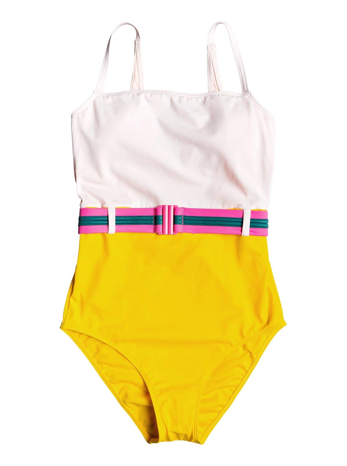 Roxy Pop Surf One-Piece Swimsuit for Women - Anthracite & Pop Surf Print - Size Large - Perfect for Beach Vacations, Pool Parties & Summer Getaways