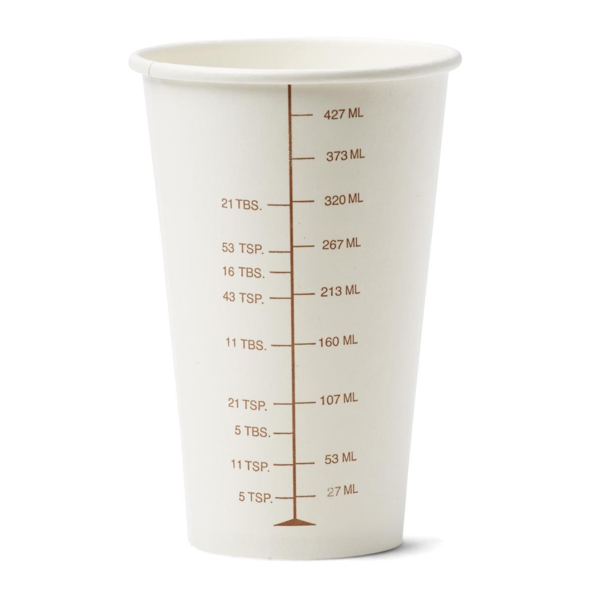 Medline Graduated Disposable Paper Drinking Cups - 16 oz (1000 Count) | BPA-Free, Leak-Proof for Parties, Hospitals, Offices & Outdoor Events