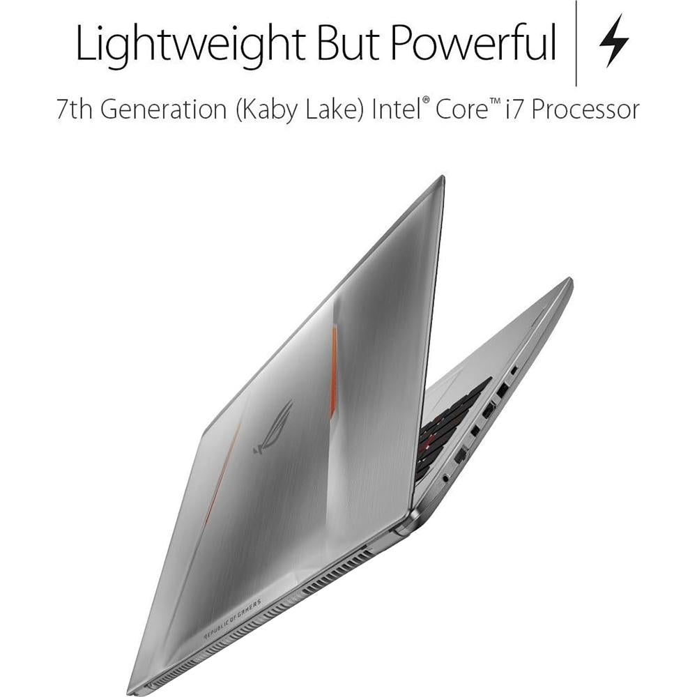 ASUS ROG GL502VM Gaming Laptop - Intel Core i7-7700HQ 2.8GHz, 16GB RAM, 128GB SSD + 1TB HDD, 15.6