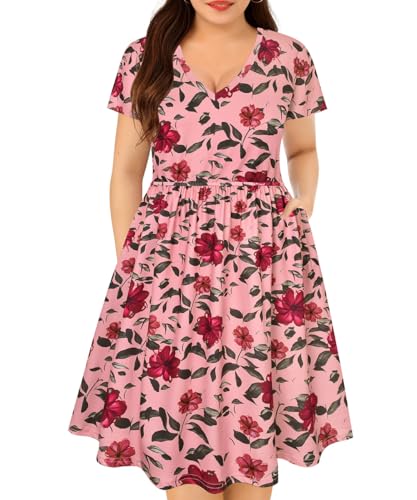 012-floral Pink Red