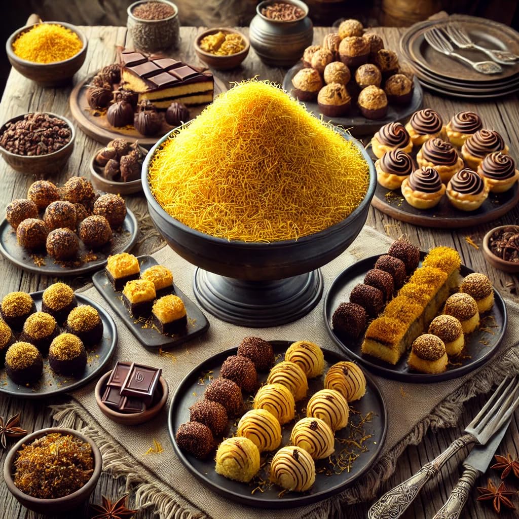 Kataifi Shredded Fillo Dough 500g (1.1 lb) - Premium Kadayif Pastry for Dubai Chocolate Bar & Pistachio Knafeh - Perfect for Middle Eastern Desserts & DIY Sweet Treats