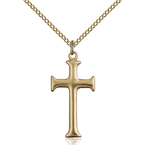 14K Gold Filled Lite Curb Chain Necklace - 1 x 1/2 Inch Dainty Cuban Link Choker | Perfect for Layering, Gift Giving & Everyday Wear