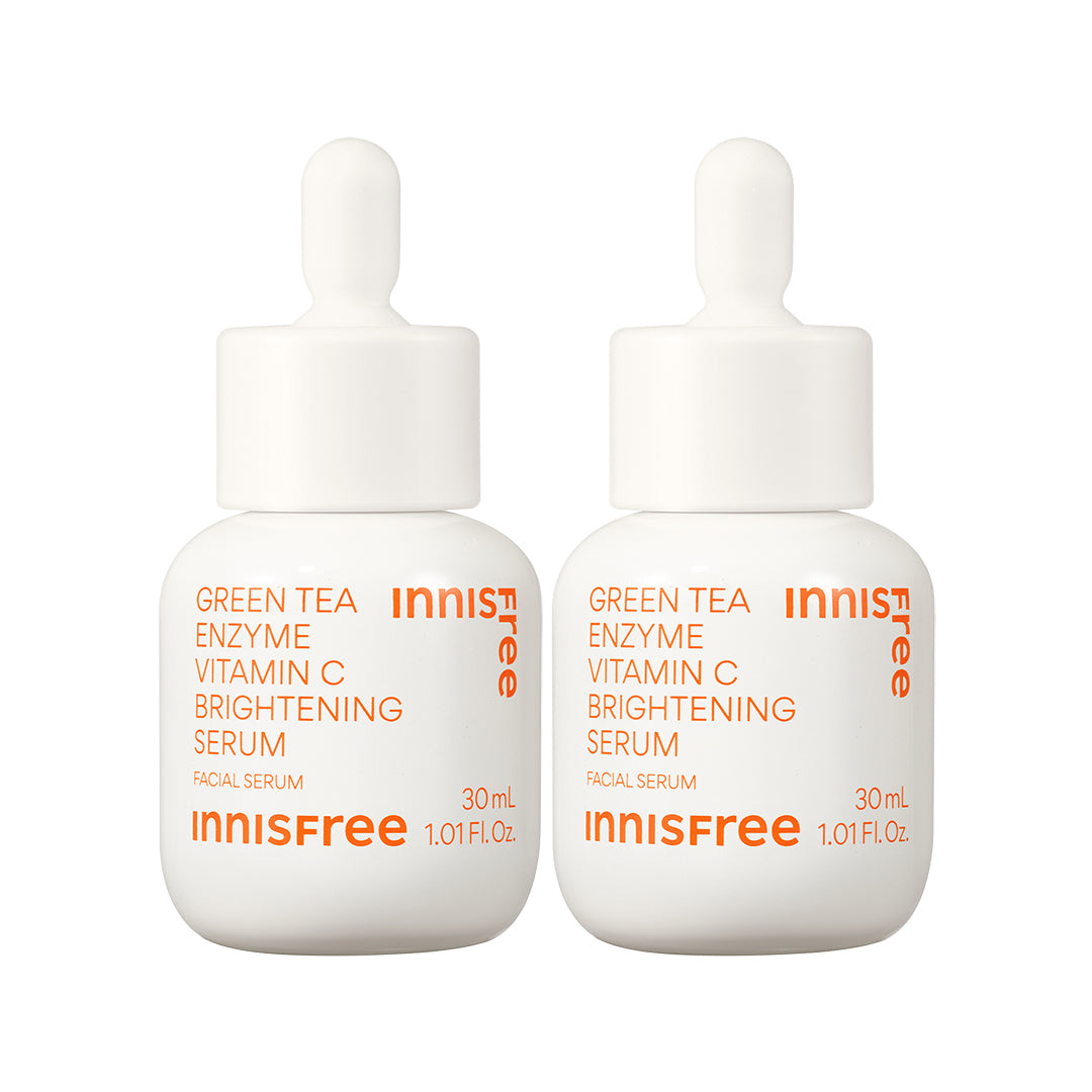 Best Vitamin C Serum Duo for Brightening & Anti-Aging - Glowing Skin Care Set for Day & Night Use