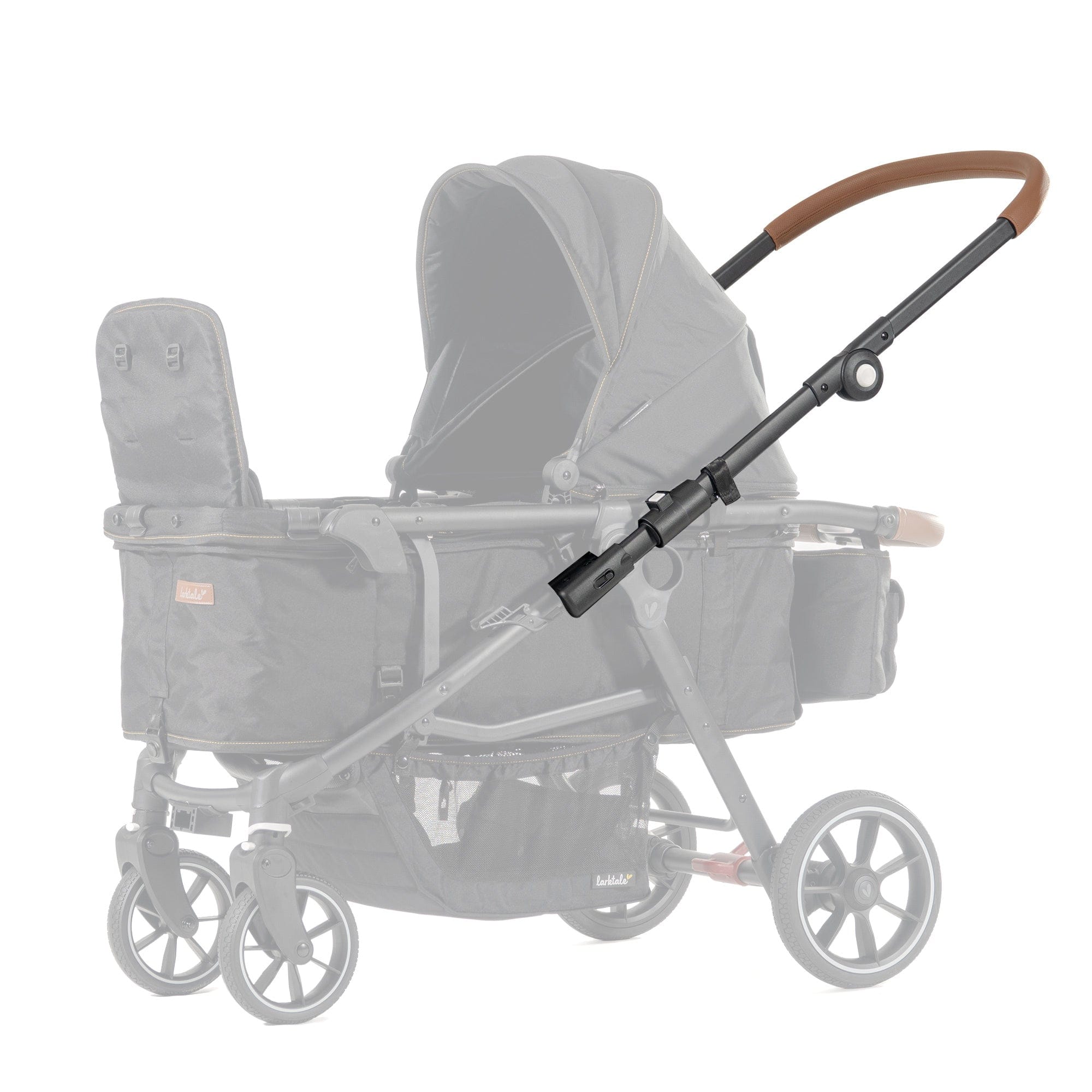 Larktale Crossover Wagon with Push Handlebar - Lightweight Foldable Stroller Wagon for Kids, Beach, Park & Outdoor Adventures