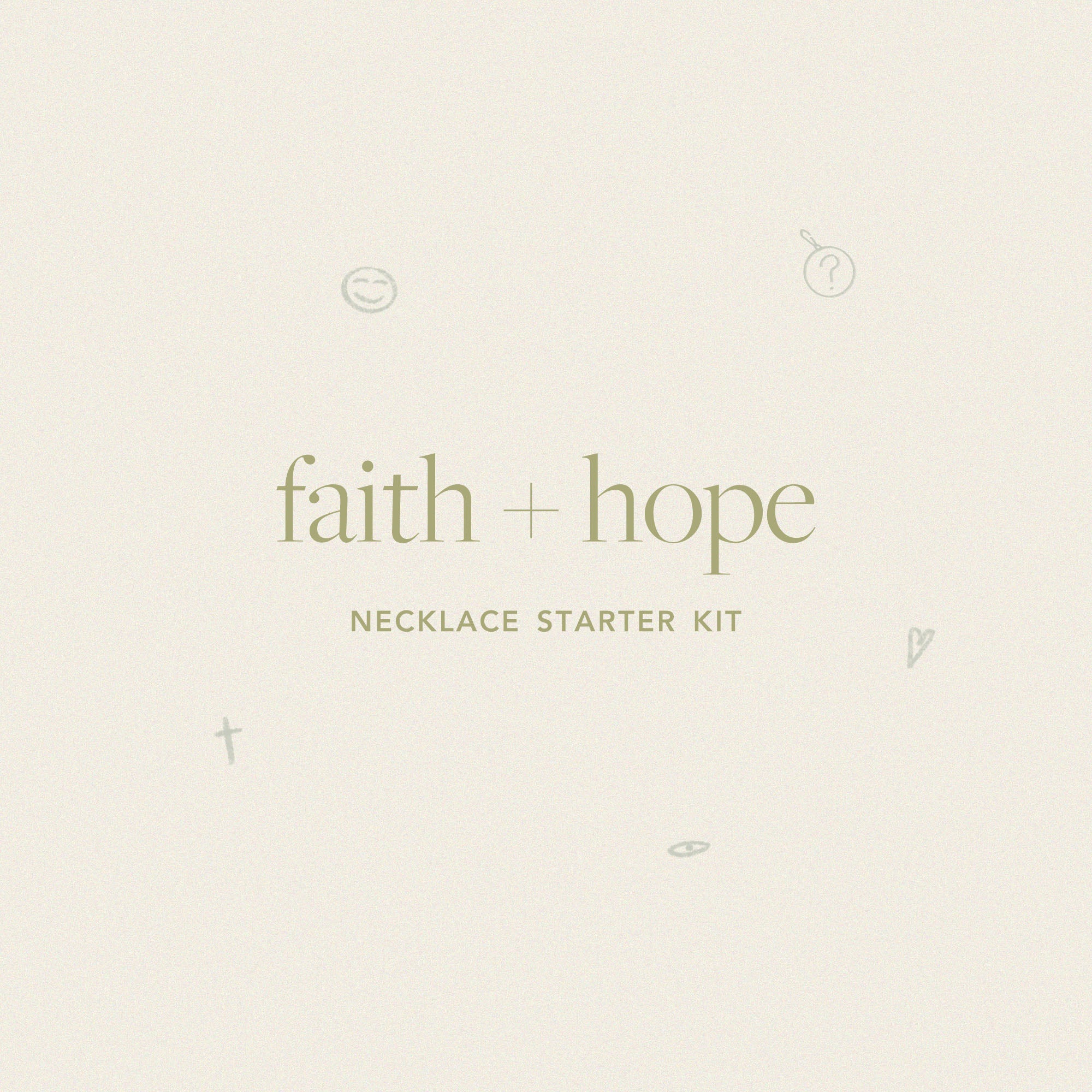Faith + Hope Necklace Starter Kit - Inspirational Jewelry Gift Set for Women - Perfect for Daily Wear, Gifting & Special Occasions
