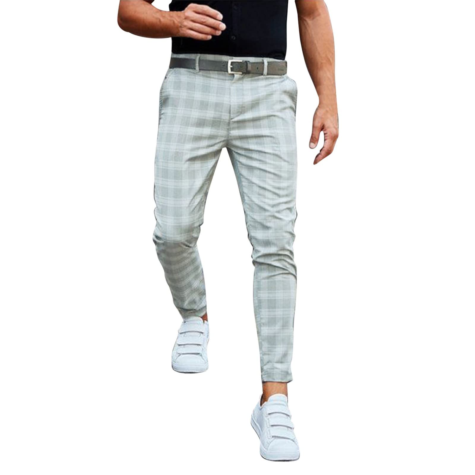 Stylish Men's Stretch Suit Pants with Vintage Floral Print - Comfortable Business & Golf Dress Pants for Office, Wedding & Casual Wear