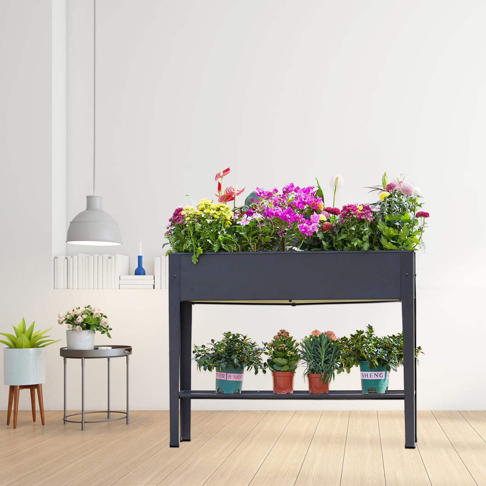 Metal Raised Garden Bed - Large Elevated Planter Box for Vegetables, Flowers & Herbs | Outdoor Patio Gardening Solution