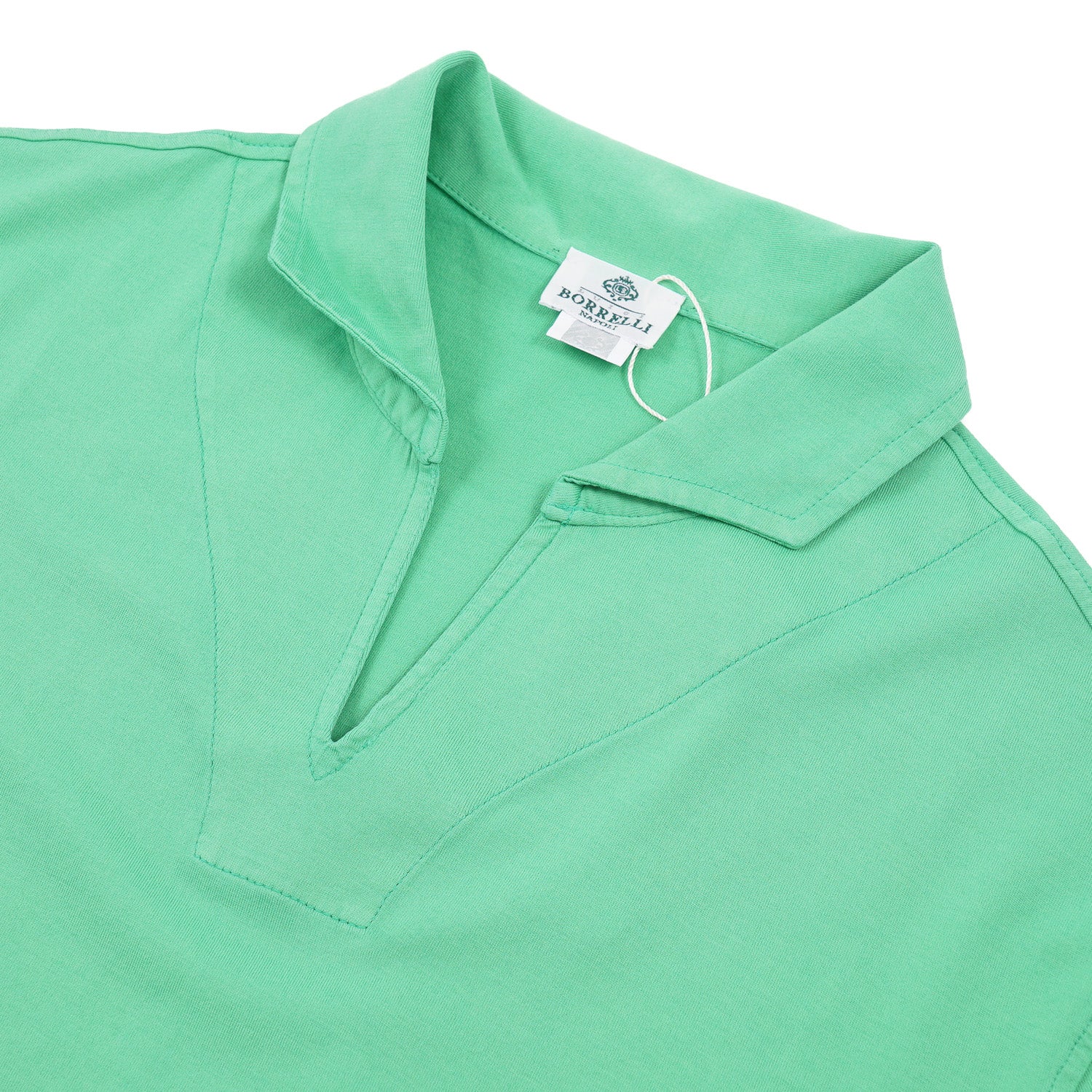 Luigi Borrelli Men's Relaxed Fit Polo Shirt - Soft Cotton Short Sleeve Casual Shirt for Golf, Work & Everyday Wear