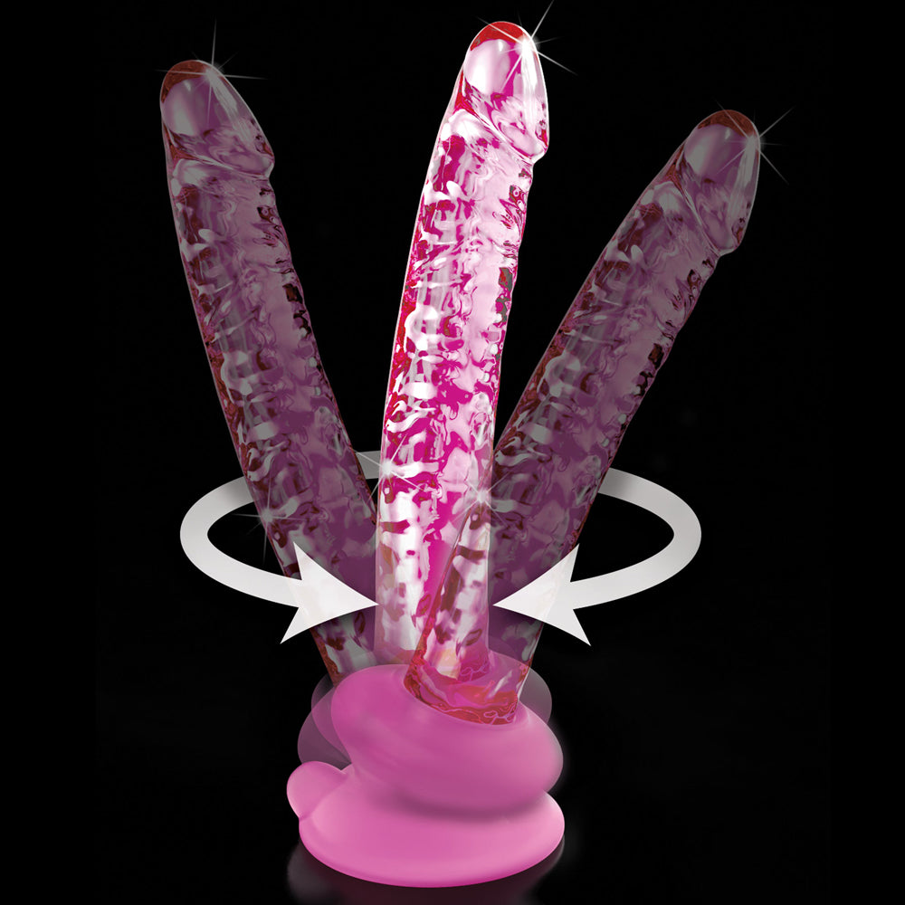 Realistic Glass Dildo with Suction Cup - Icicles No. 86 - Perfect for Solo Play, Couples & BDSM Scenes