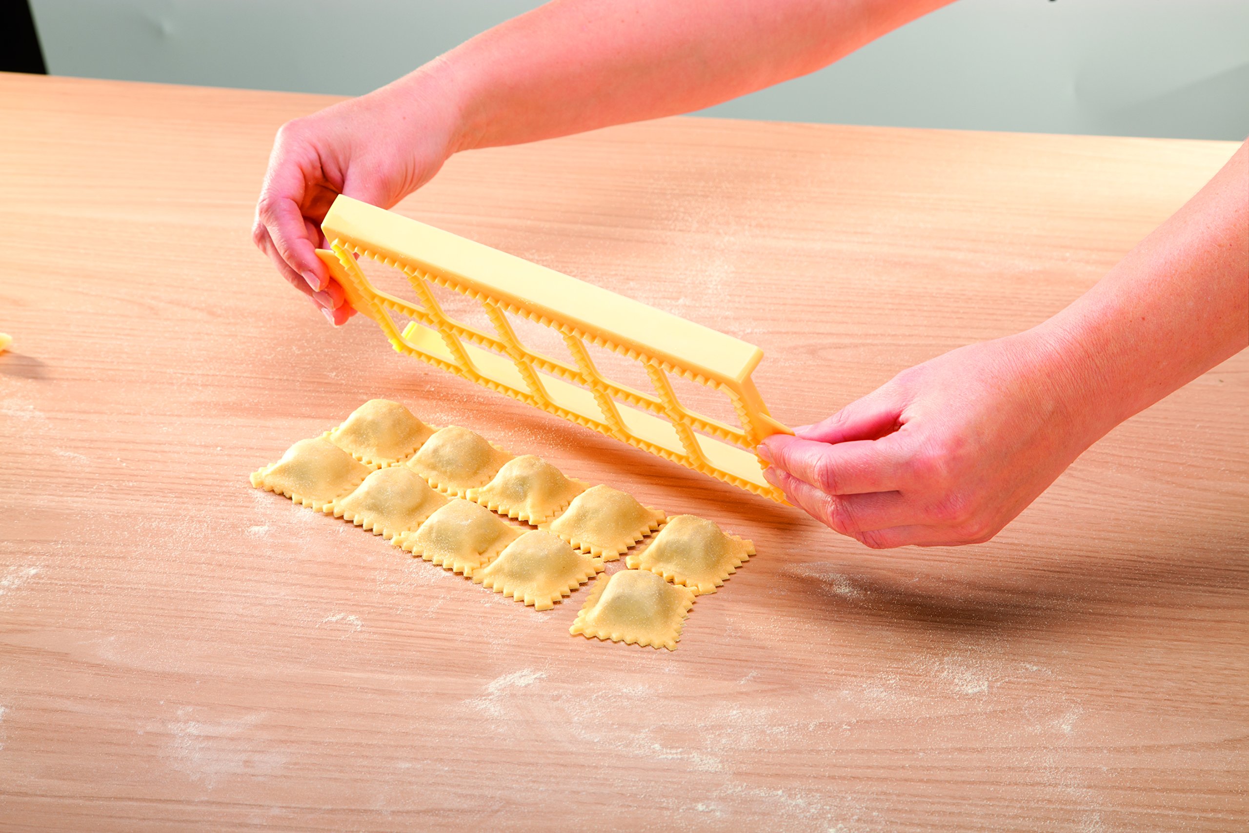 Tescoma 630877.00 Ravioli Maker Mold - 10 Square Pasta Cutter for Homemade Italian Dumplings | Perfect for Kitchen, Cooking Enthusiasts & Pasta Lovers