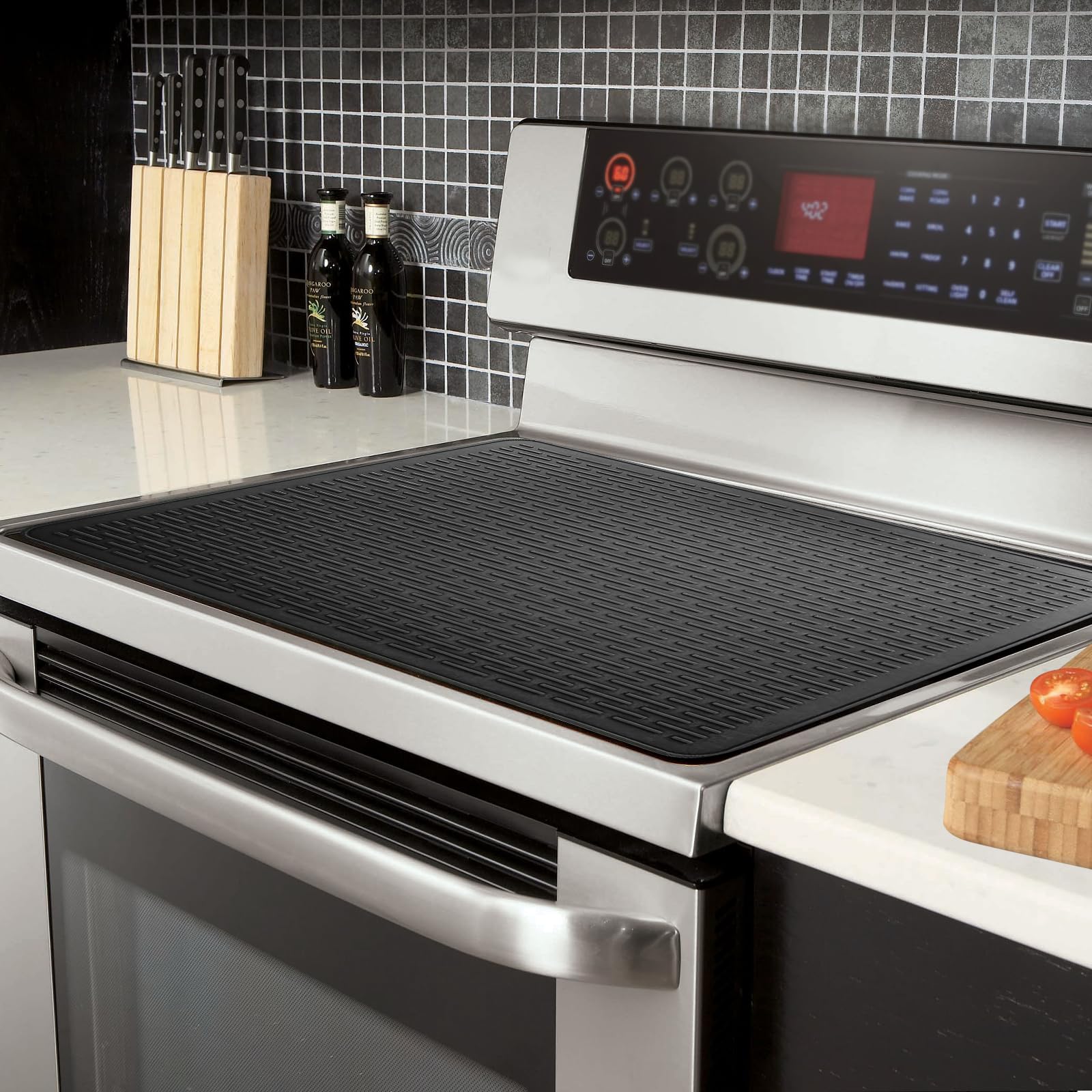 Heat-Resistant Silicone Stove Top Cover for Electric & Glass Cooktops - 28