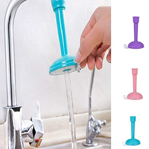 Adjustable Silicone Faucet Extender - ABS PVC Rotating Spray Nozzle for Sink & Shower | Water Saving Kitchen Tap & Shower Head Filter | Perfect for Hand Washing, Dish Cleaning & Water Conservation